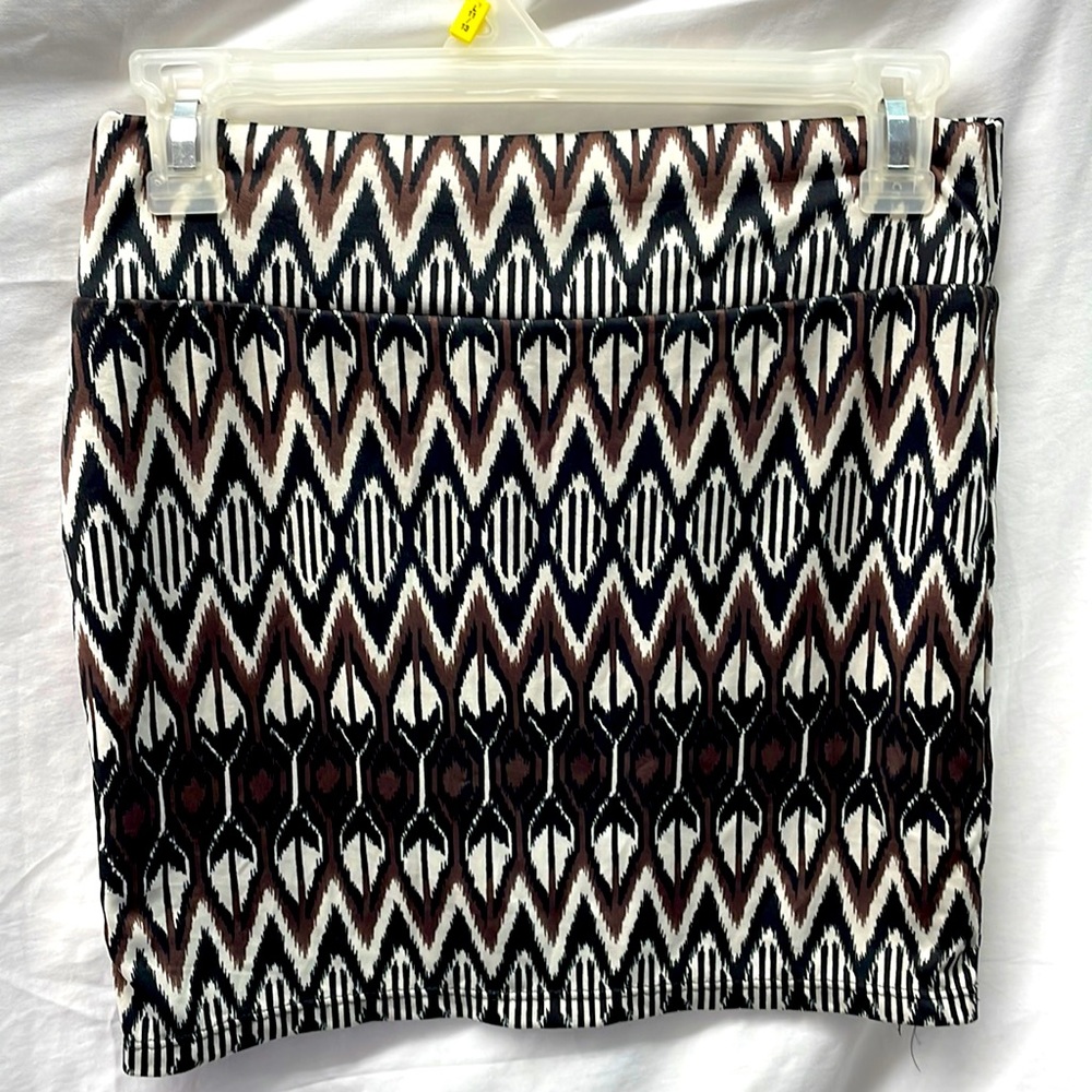 Lime stretchy lined mini skirt ladies size S